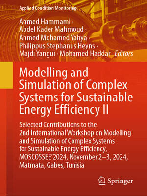 cover image of Modelling and Simulation of Complex Systems for Sustainable Energy Efficiency II